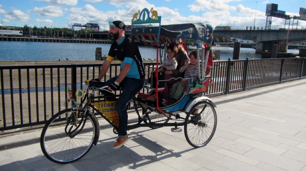 culture night belfast harbour cyclo taxi