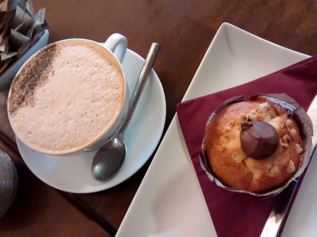 belfast tea and coffee company mocha nutella muffin