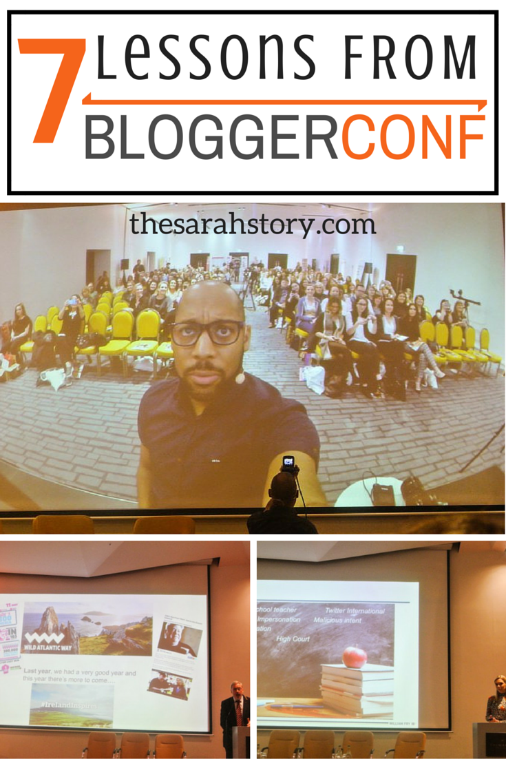 Lessons from BLOGGERCONF in Dublin. Great day with @daydreamingfoodie
